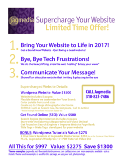 Jagmedia-Supercharged Website-2017 Venice & Culver City, CA