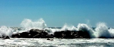 Venice Breakwater Big Waves-Janet Gervers
