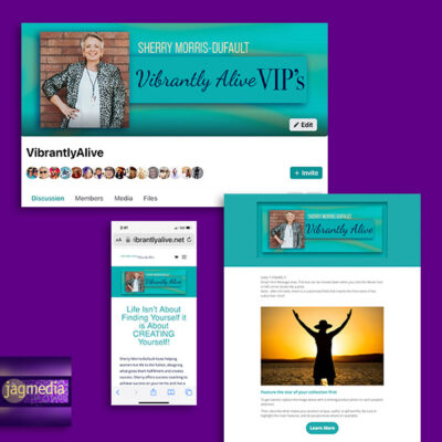 Vibrantly Alive-website-Jagmedia-Website Design Portfolio