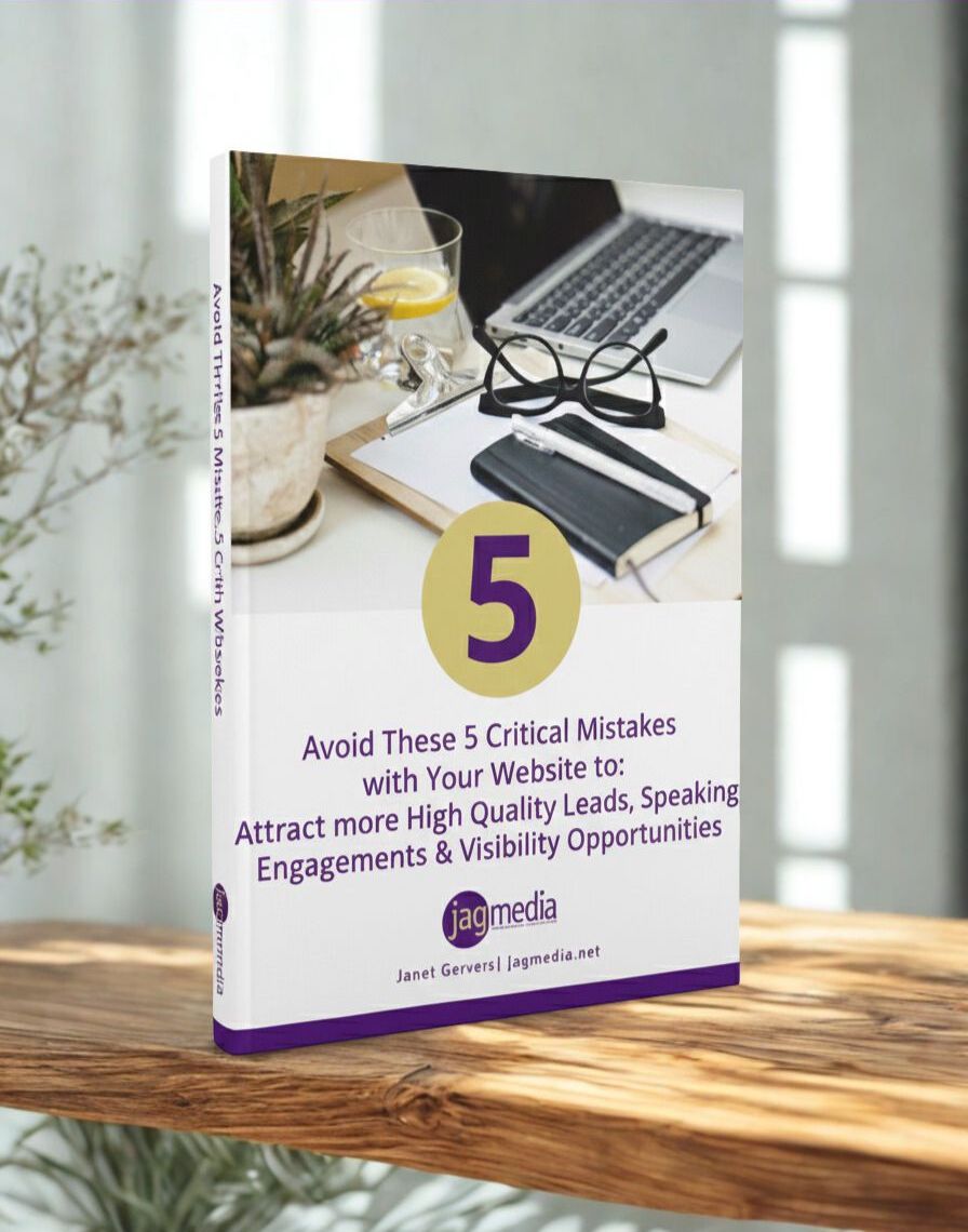 Free Ebook from JAGmedia-Avoid These 5 Critical Mistakes with Your Website